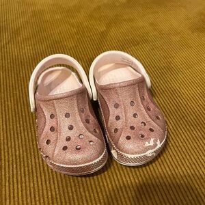 CROCS Kids Sparkly Pink Water Shoes